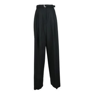 Sportmax Dames, Broeken, Zwart, Maat: 4XS Wol