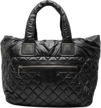 Chanel Pre-owned Coco Cocoon Tote - Dames - Vintage Shopper - Zwart - ONE Size - Nylon - Vintage