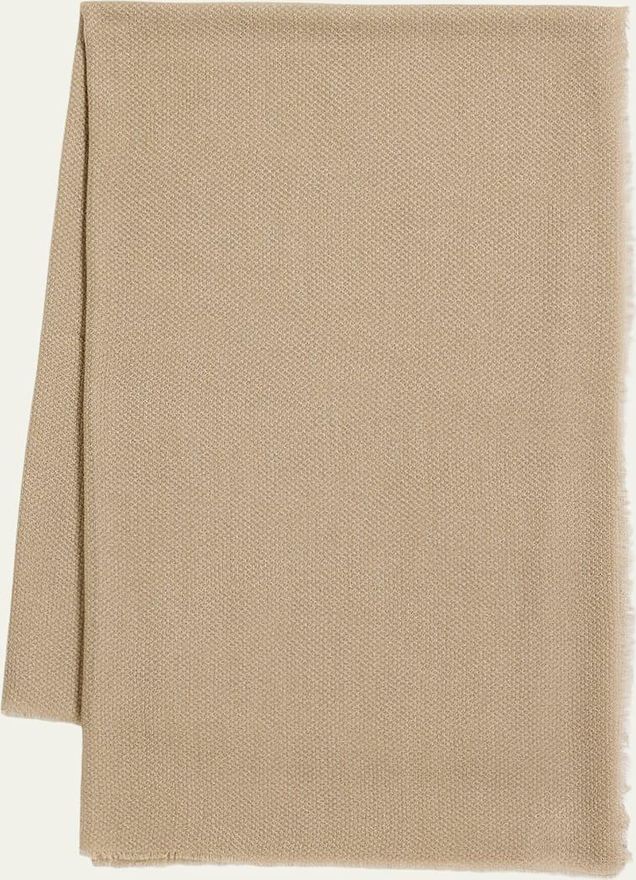 Oversized Cashmere and Silk Blend Scarf