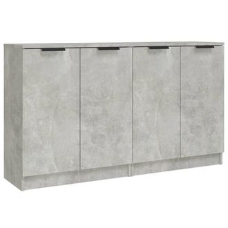 Berkfield Home Sideboards 2 pcs Concrete Grey 60x30x70 cm Engineered Wood | Size: 60 x 30 x 70 cm