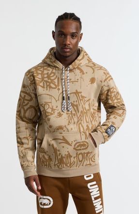 Ecko Intertwine Splash Hoodie in Sand at Nordstrom, Size 4X-Large