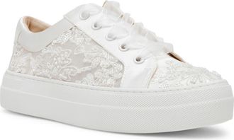 Betsey Johnson Theaa Platform Sneaker in Ivory at Nordstrom, Size 5.5