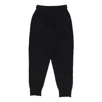 Nike Sweatpants, male, Black, M, Boucle High-Waisted Oversized Black Trousers