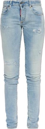 Dsquared2 Super Skinny Jeans - Dames - Skinny Jeans - Blauw - L - Katoen - Jeans