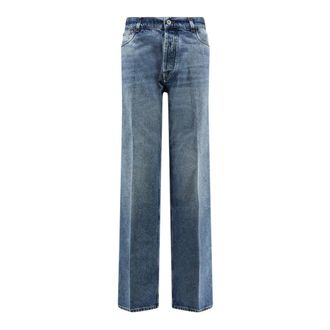 Miu Miu Dames, Jeans, Blauw, Maat: W26 Katoen