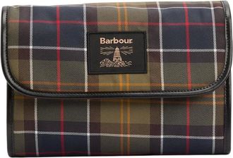 Barbour Accessoires, Heren, Veelkleurig, ONE Size, Polyester, Tartan Washbag om op te hangen