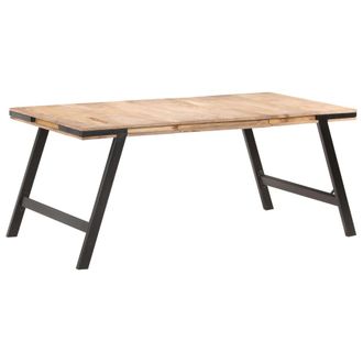 vidaXL Mesa De Comedor 180x90x76 Cm De Manguera Masiva De Madera