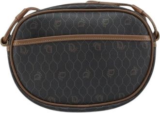 Dior Pre-owned Vintage honeycomb schoudertas - Dames - Vintage Schoudertas - Bruin - ONE Size - Leer - Vintage