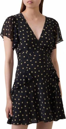 Rixo Sutton Mini Dress In Spot Olive