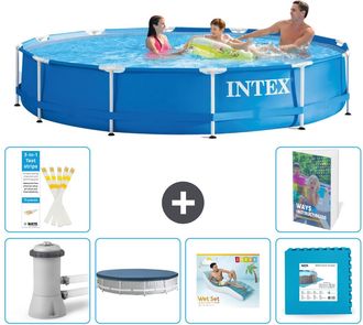 Intex Piscina Con Estructura Redonda - 366x76 Cm - 7-piezas S303