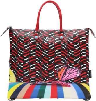 Gabs Multicolor Fantasieprint Omvormbare Winkelmand - Dames - Shoppers - Veelkleurig - ONE Size - Katoen - Tassen