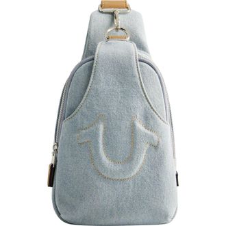 True Religion Stitched Horseshoe Sling in Light Blue at Nordstrom