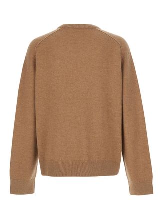 Acne Studios High-Collar Wool Sweater - Beige