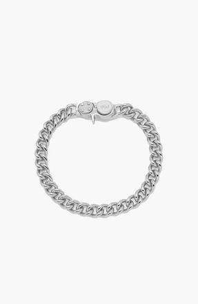 Yoj Loop Curb Chain Bracelet in Silver at Nordstrom