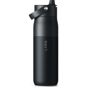 LARQ Botella T&eacute;rmica Larq Swig Top - Botella T&eacute;rmica Con Pajita De 1 Litro (negro Obsidiana)
