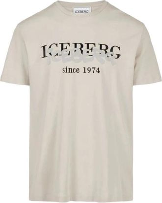 Iceberg T-shirt - Heren - T-shirts - Beige - M - Tops