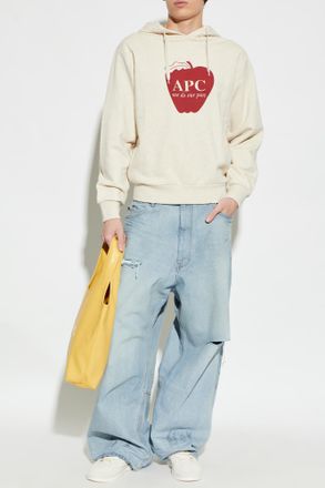 A.P.C. Hoodie, Mens, Cream