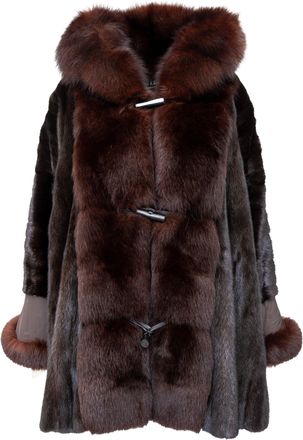 Dior Pre-owned Womens Christian Boutique Fourrure Fur Coat - 90s - Brown - Size Large