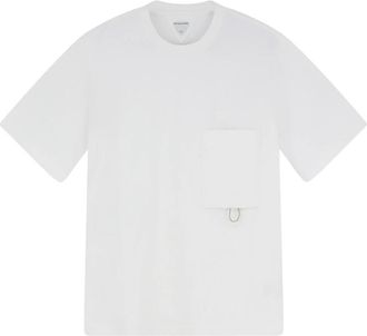 Bottega Veneta Compact Katoenen T-shirt - Heren - T-shirts - Wit - L - Katoen - Tops