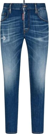 Dsquared2 Casual Katoenen Broek - Heren - Slim Fit Jeans - Blauw - S - Katoen - Jeans