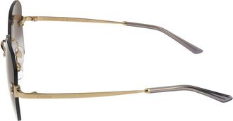 Cartier Womens Sunglasses Ct0591s 001 Gold Grey 55-19-140 Metal