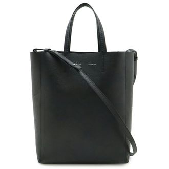 Celine Black Leather Shoulder Bag Tote Bag (Pre-Owned)