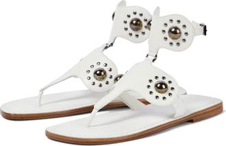 Alaia White Studded Sandals Size 40