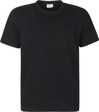 Saint Laurent T-Shirt - Heren - T-shirts - Zwart - S - Leer - Tops