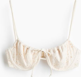 H&M Balconette-Bikinitop - Weiss