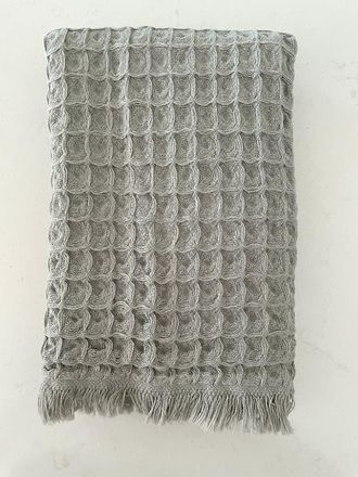 Anaya with Love Turkish Cotton Waffle Hand Towel - Set of 2 in Olive Grey at Nordstrom