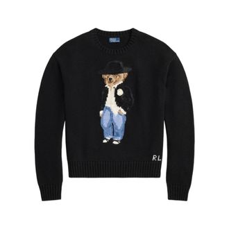 Ralph Lauren Dames, Truien, Zwart, Maat: S Katoen