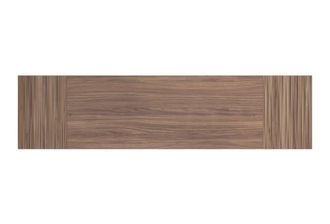 HERDASA Cabecero para cama de 135cm nogal efecto vallado nogal 67x225x3 cm