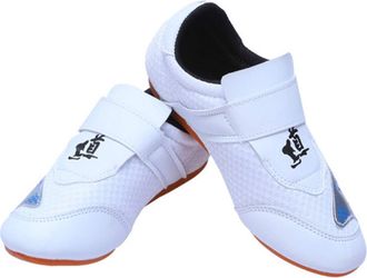 Generic Martial Arts Shoes, Tai Chi Kung Fu Trainers Adult Child Breathable Outdoor Sports(10.5 UK Child) White