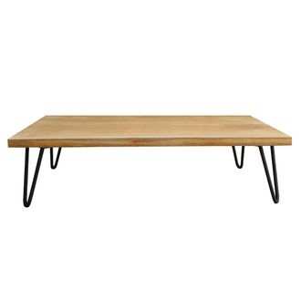 Miliboo Miliboo - Mesa De Centro Mango Patas Horquilla Metal Vibes
