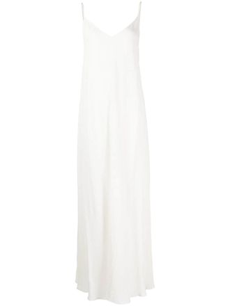VOZ thin-strap parachute slip dress - White