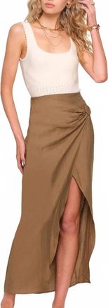 Heartloom Salome Midi Skirt In Beige