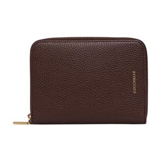 Coccinelle Leren sieradendoosje met rits van kalfsleer - Dames - Accessoires - Paars - Maat: ONE Size Leer