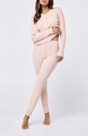 Papinelle Sleepwear Pointelle Pajamas in Pearl Blush at Nordstrom Rack, Size X-Large