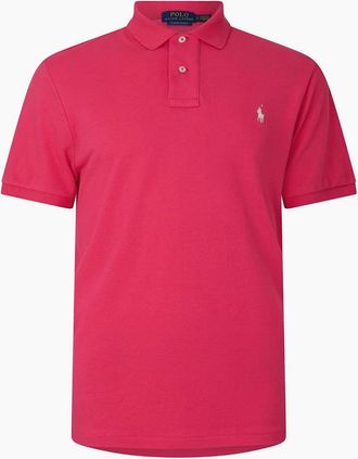 Polo Ralph Lauren Mens Custom Short Sleeve Polo Shirt - Pink - Size: 38
