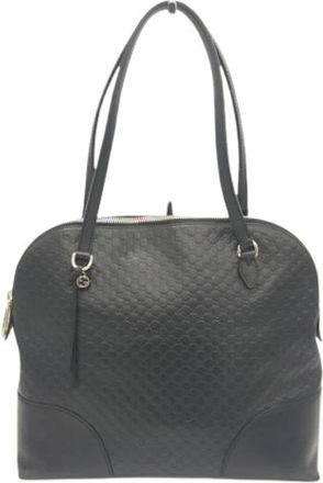 Gucci Pre-owned Vintage Schoudertas - Dames - Vintage Schoudertas - Zwart - ONE Size - Leer - Vintage