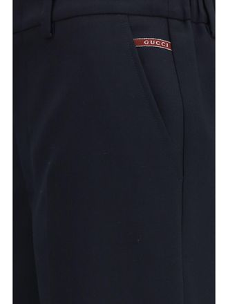 Gucci Tailored Cotton Shorts - Navy