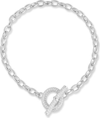 Glaze Jewelry Sterling Silver Toggle Bracelet