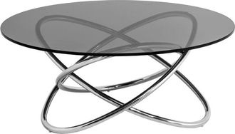 Premier Housewares Smoke Glass Top Coffee Table