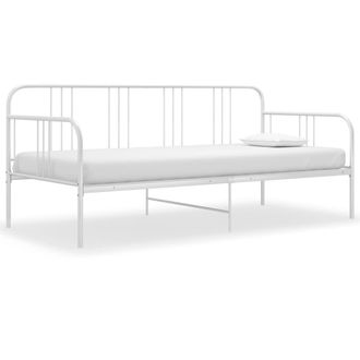 Berkfield Home Sofa Bed Frame White Metal 90x200 cm