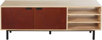 Maisons du monde Mueble para TV de madera de mango y metal marr&oacute;n de 150 cm