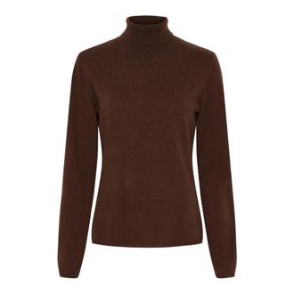 BTF-CPH Pullover a collo alto in cashmere e lana merino - - Knitwear - Donna - Marrone - 2XL