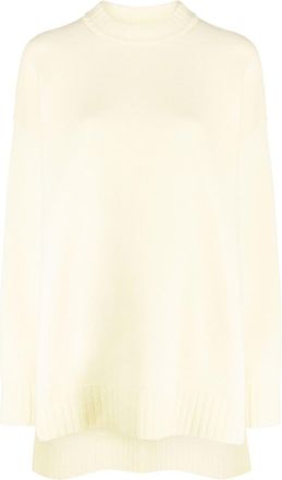 Jil Sander long-sleeve crew-neck wool jumper - women - Wool - 38 - Yellow