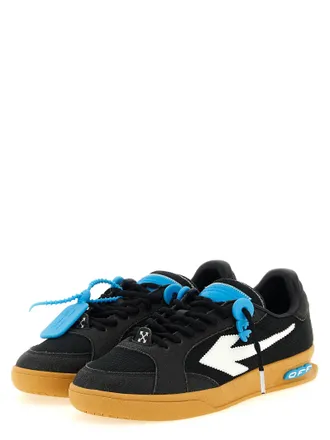 Off-white Nylon and Suede with Arrow Patch Sneakers - Black