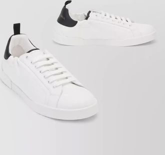 Dolce & Gabbana leather lace-up sneakers