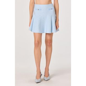 ASTR the Label Malvie Plaid Sweater Skirt in Blue Plaid at Nordstrom, Size Medium